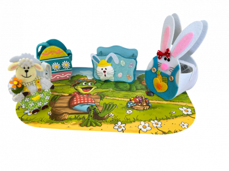 Accesorii decorative - Set 5 bucati decoratiuni Paste Iepuras