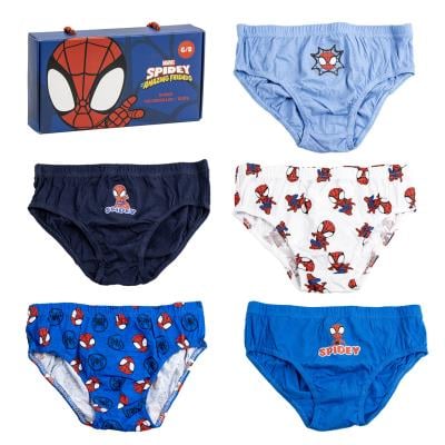 Lenjerie intima copii - Set 5 perechi chiloti bumbac Spiderman