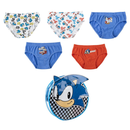 Lenjerie intima copii - Set 5 perechi chiloti din bumbac Sonic