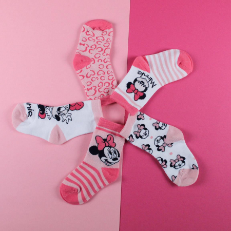 Set 5 perechi sosete in cutie cadou Minnie Mouse [11]