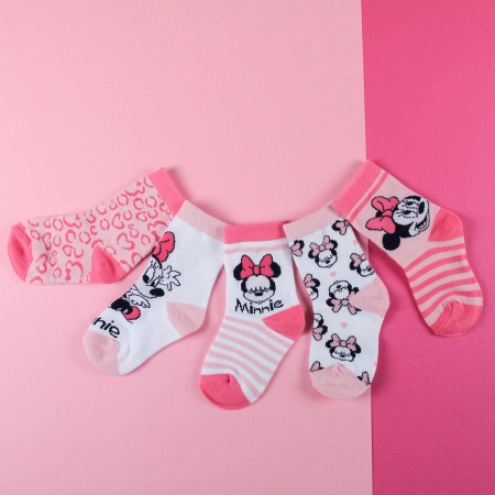 Set 5 perechi sosete in cutie cadou Minnie Mouse [10]