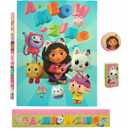 Totul pentru scoala - Set 5 rechizite Gabby's Dollhouse