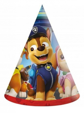Home&Deco - Set 6 coifuri party Paw Patrol - Rescue Heroes, 16 cm