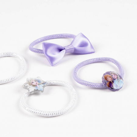Set 6 elastice textil de par pentru copii, Frozen Disney [4]