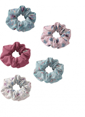 Cadouri si accesorii diverse - Set 5 elastice textil de par pentru copii, Frozen Disney