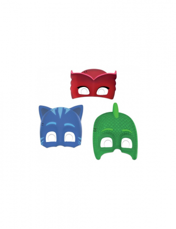 Home&Deco - Set 6 masti partypentru copii, PJ Masks