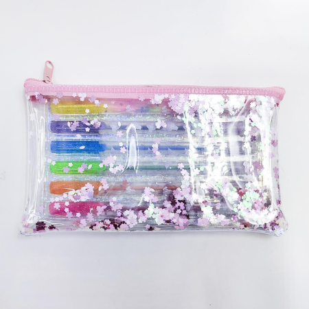 Set 6 pixuri cu gel cu penar Hello Kitty [1]