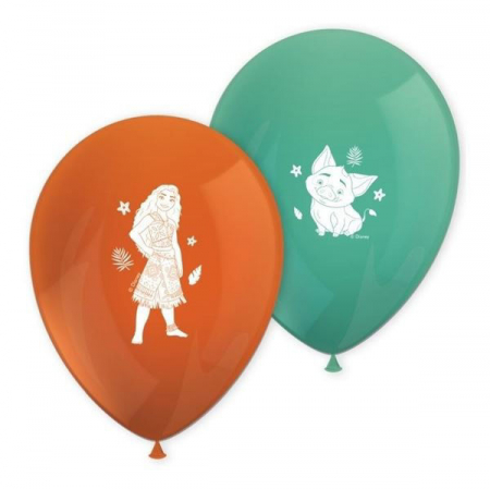 Accesorii petrecere - Set 8 baloane de petrecere Vaiana Moana 27 cm