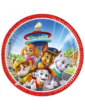 Vesela pentru petrecere - Set 8 farfurii Paw Patrol - Rescue Heroes 23 cm