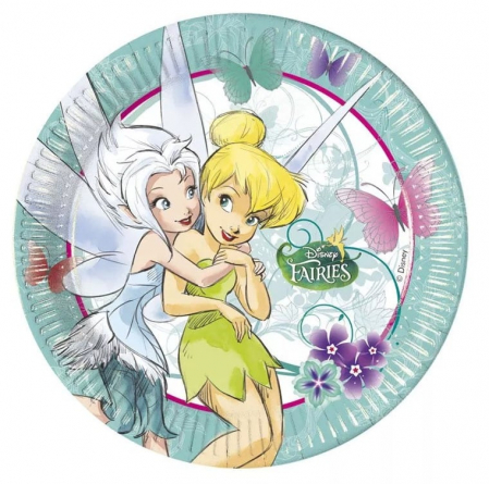 Vesela pentru petrecere - Set 8 farfurii Tinkerbell 23 cm