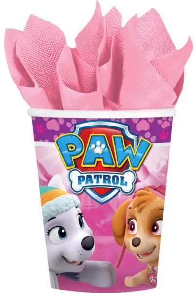 Cani, pahare si accesorii bebe - Set 8 pahare carton Paw Patrol