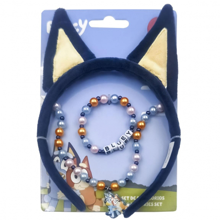 Accesorii par - Set bentita par, bratara si lantisor Bluey