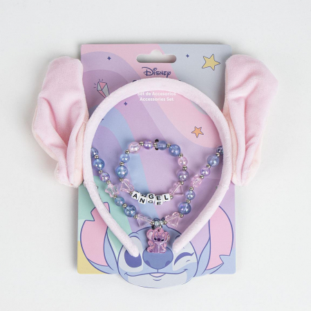 Cadouri si accesorii diverse - Set bentita par, bratara si lantisor Lilo & Stitch