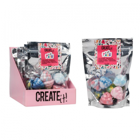 Jucarii din lemn - Set bombe baie, Unicorn, 7x15 g