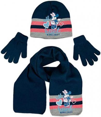 Sepci si caciuli copii - Set Caciula, fular si manusi Minnie Mouse All Heart