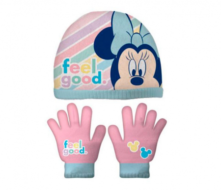 Sepci si caciuli copii - Set Caciula si manusi Minnie Mouse Feel Good