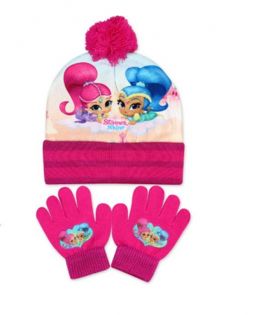 Sepci si caciuli copii - Set Caciula si manusi Shimmer Shine