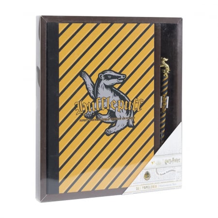 Totul pentru scoala - Set carnet si pix, Harry Potter Hufflepuff A5