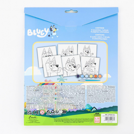Set Colorful Bluey pictat dupa numere [3]