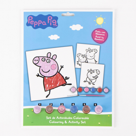 Jocuri si jucarii - Set Colorful Peppa Pig pictat dupa numere