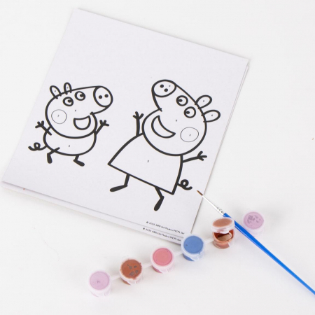 Set Colorful Peppa Pig pictat dupa numere [4]