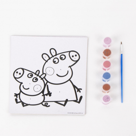 Set Colorful Peppa Pig pictat dupa numere [2]