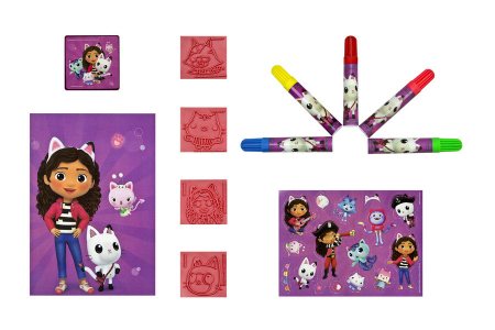 Set creatie cu stampile Gabby's Dollhouse 12 piese [1]