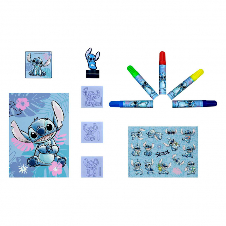 Jocuri si jucarii - Set creatie cu stampile Lilo & Stitch 12 piese
