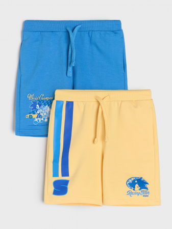 Pantaloni si salopete copii - Set de 2 perechi de pantaloni scurti Sonic