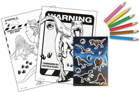 Set de colorat cu stikere Jurassic World [1]