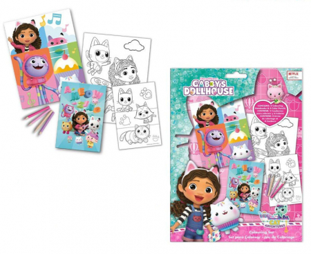 Seturi pictura si desen - Set de colorat Gabby's Dollhouse 21x28,5cm