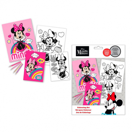 Joaca si timp liber - Set de colorat Minnie Mouse 21x28,5cm