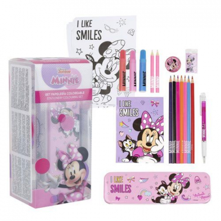 Joaca si timp liber - Set de colorat Minnie Mouse, 24 piese