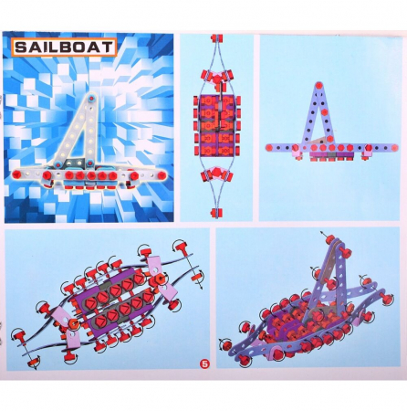Set de constructii Junior Block 280 piese si bormasina cu baterii [16]