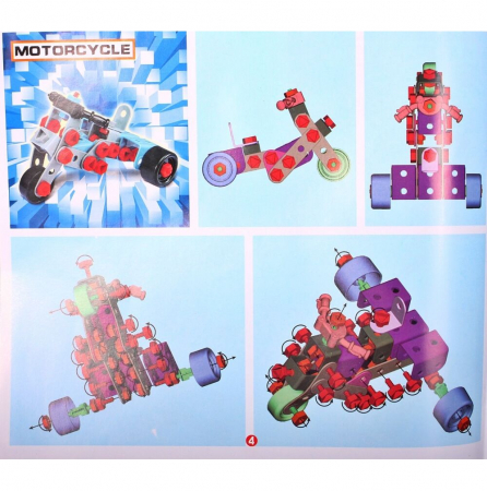 Set de constructii Junior Block 280 piese si bormasina cu baterii [15]