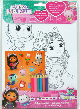 Set de Desen cu Autocolante Gabby's Dollhouse 8 file [2]