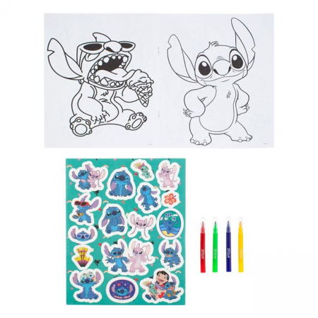 Jocuri si jucarii - Set de Desen cu Autocolante Lilo & Stitch 20 file