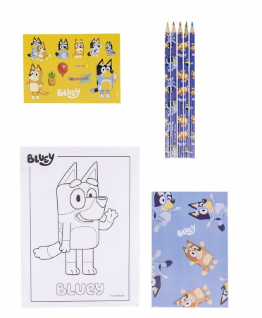 Seturi pictura si desen - Set de desenat cu 9 foi A4 Bluey