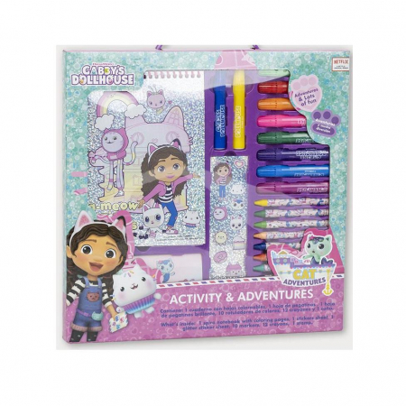 Joaca si timp liber - Set de desenat cu 26 piese Gabby's Dollhouse