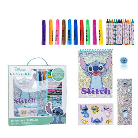Jocuri si jucarii - Set de desenat cu 26 piese Lilo & Stitch