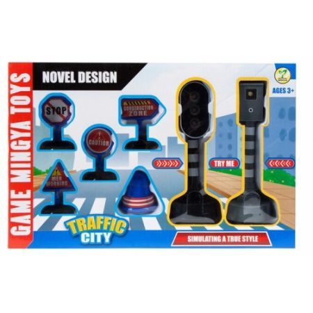 Jocuri si jucarii - Set de indicatoare rutiere Mega Creative