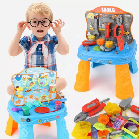 Set de Joaca 2 in 1 - Banc de Scule si Plastilina 45 piese [2]