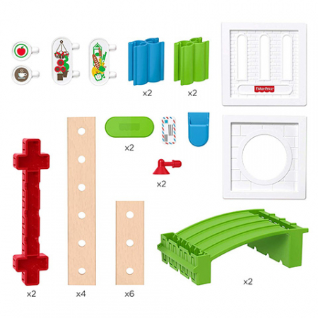 Set de joaca din lemn Fisher Price Wonder Makers 25 piese ΓÇô Kit extindere [1]