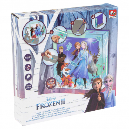 Joaca si timp liber - Set DYI Lampa 3D, Frozen