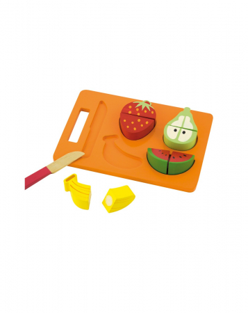 Jucarii din lemn - Set 4 fructe feliate, lemn