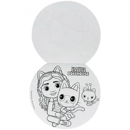 Set gentuta de colorat cu stickere, Gabby's Dollhouse [3]