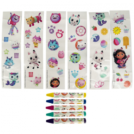 Set gentuta de colorat cu stickere, Gabby's Dollhouse [4]