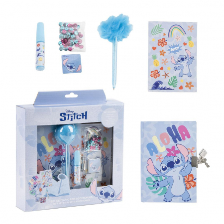 Totul pentru scoala - Set Jurnal 6 accesorii Lilo & Stitch Aloha