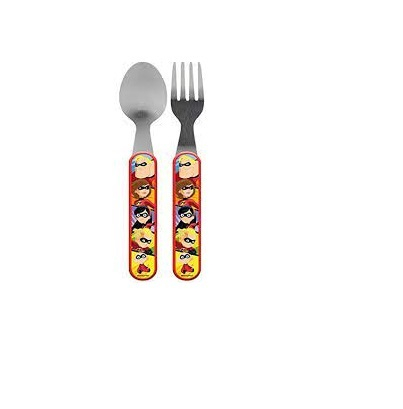 Articole hranire bebelusi - Set mic dejun 2 tacamuri metal The Incredibles