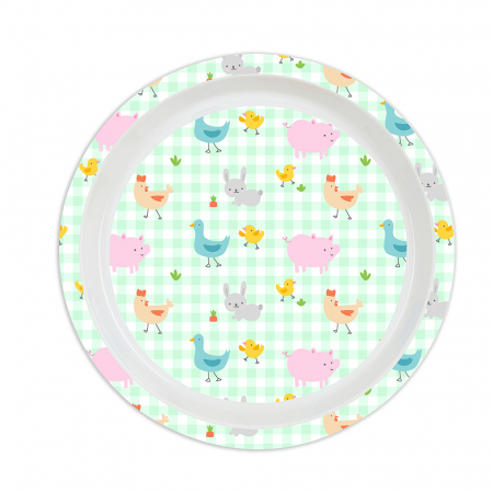 Set mic dejun plastic 4 piese, Farm [1]